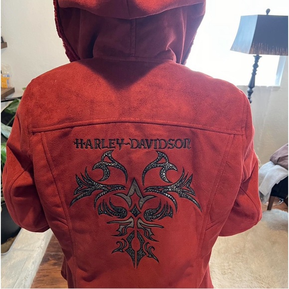 Harley Davidson suede& fur jacket - Picture 3 of 3